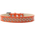 Unconditional Love Sprinkles Ice Cream AB Crystals Dog CollarOrange Size 14 UN812338